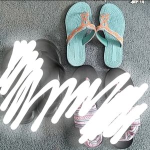 A bundle of 3 beautiful sandals